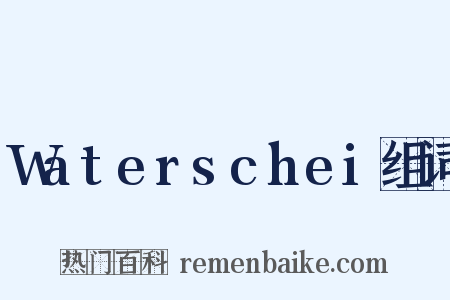 Waterschei组词是什么意思的图片
